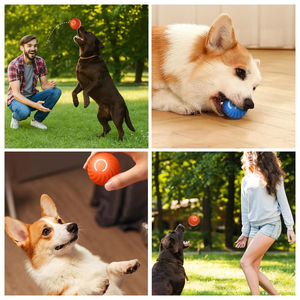Smart Jumping Ball for Dogs modes-sports offers varied play options for engagement.