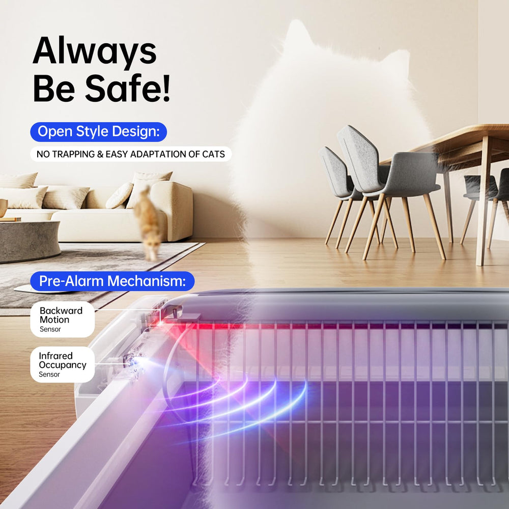 Smart Self-Cleaning Cat Litter Box easy-cleaning features for quick maintenance.