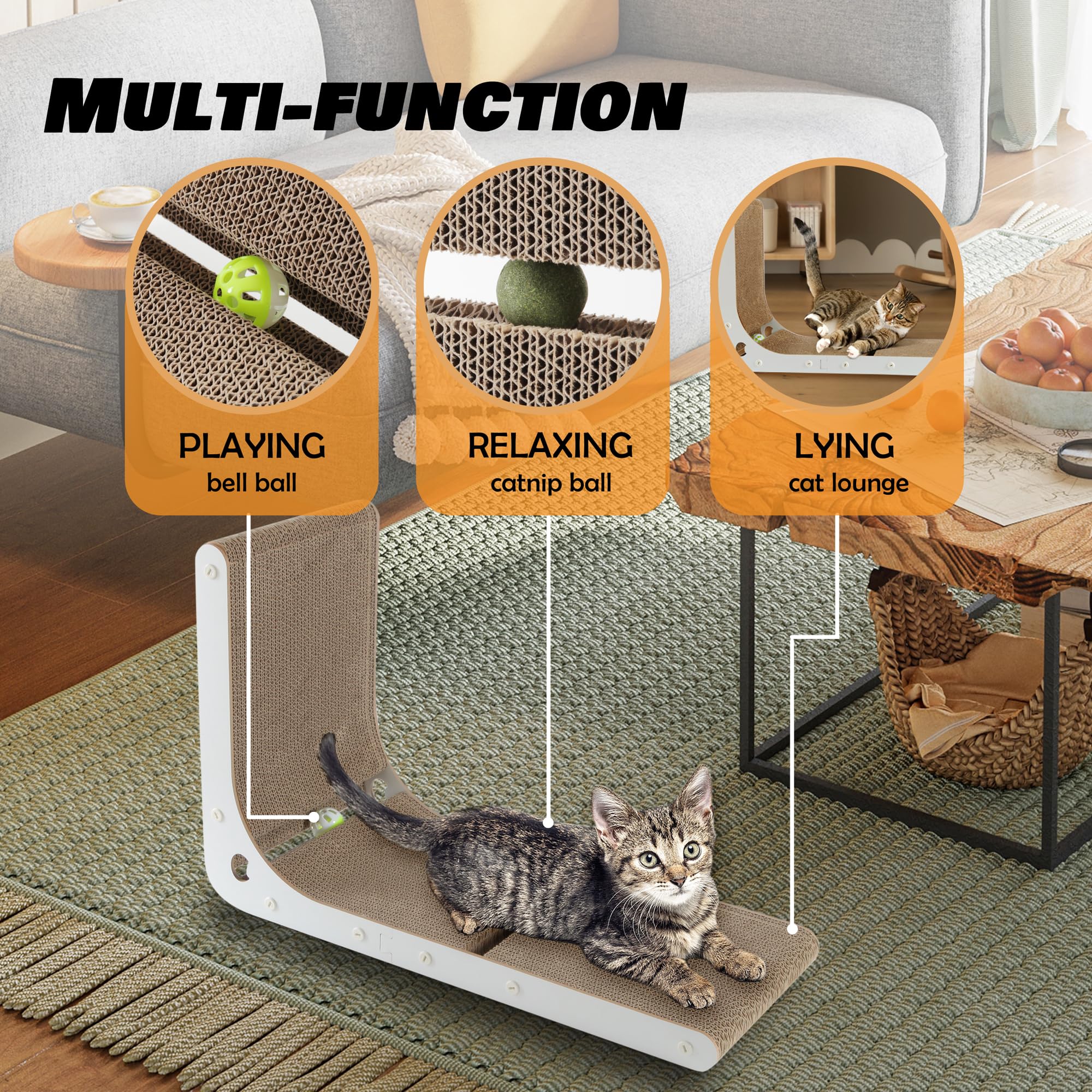 SMARTBEAN built-in catnip balls and toy balls for interactive play