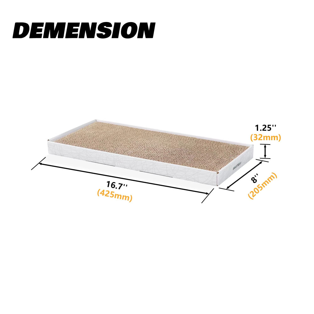 SMARTBEAN Cardboard Scratcher Pad pack-shot depicting 3-pack value