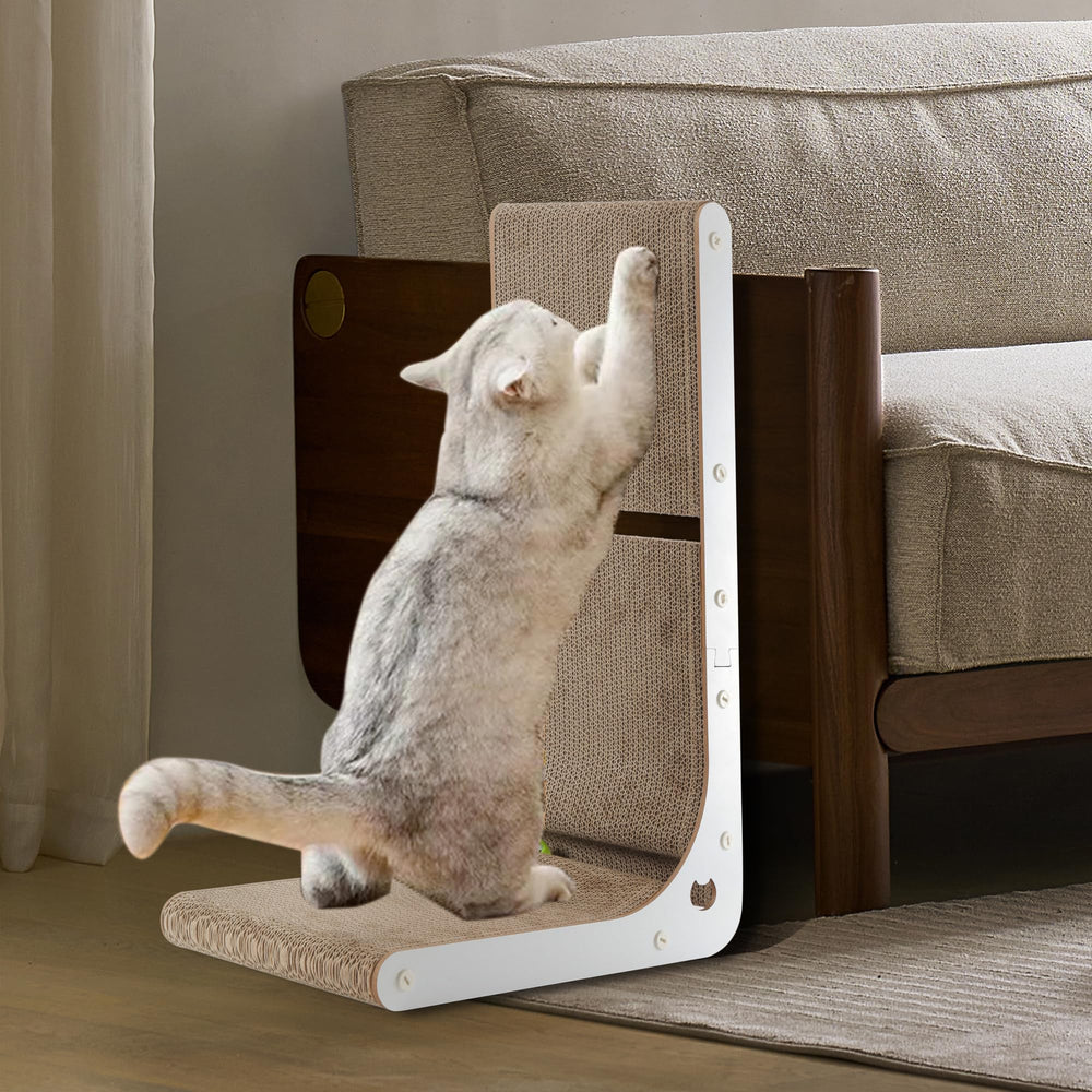 SMARTBEAN furniture-protecting scratcher use case in a living room