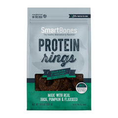 SmartBones Protein Rings with real duck, pumpkin and flaxseed—protein-rich dog treat in 10.5 oz bag