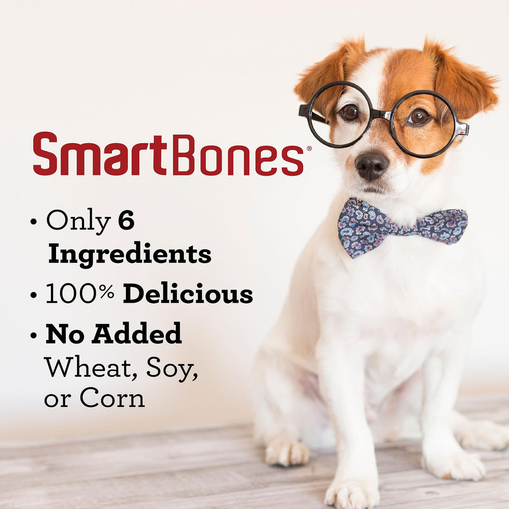 SmartBones Protein Rings real duck and pumpkin ingredients—savory dog treat