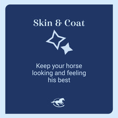 SmartEquine CocoSoya granular poured into feed for daily coat nourishment.