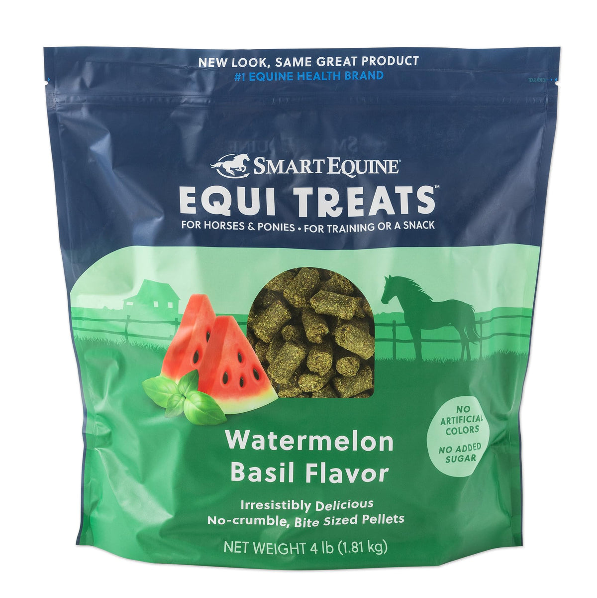 SmartEquine Equi Treats timothy-grass-base cookies for high-fiber snacking on the go