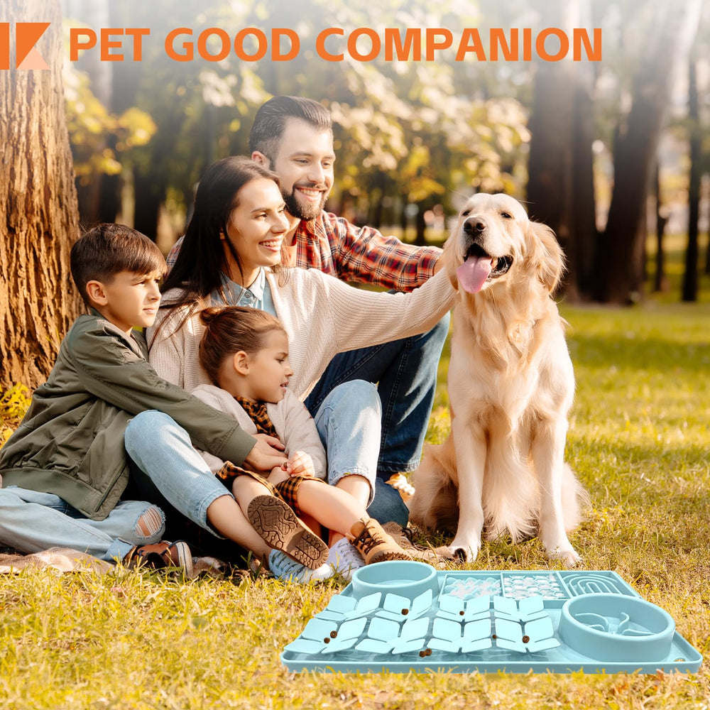 SmartTail snuffle mat silicone anti-choking dish supports slow, engaging feeding for dogs.