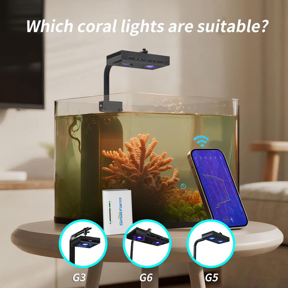 SMATFARM Aquarium Light Controller multi-controller scene coordinates lighting across units.