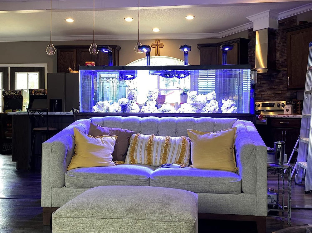 SMATFARM aquarium light dimmable full spectrum highlights flexible spectrum options for corals.