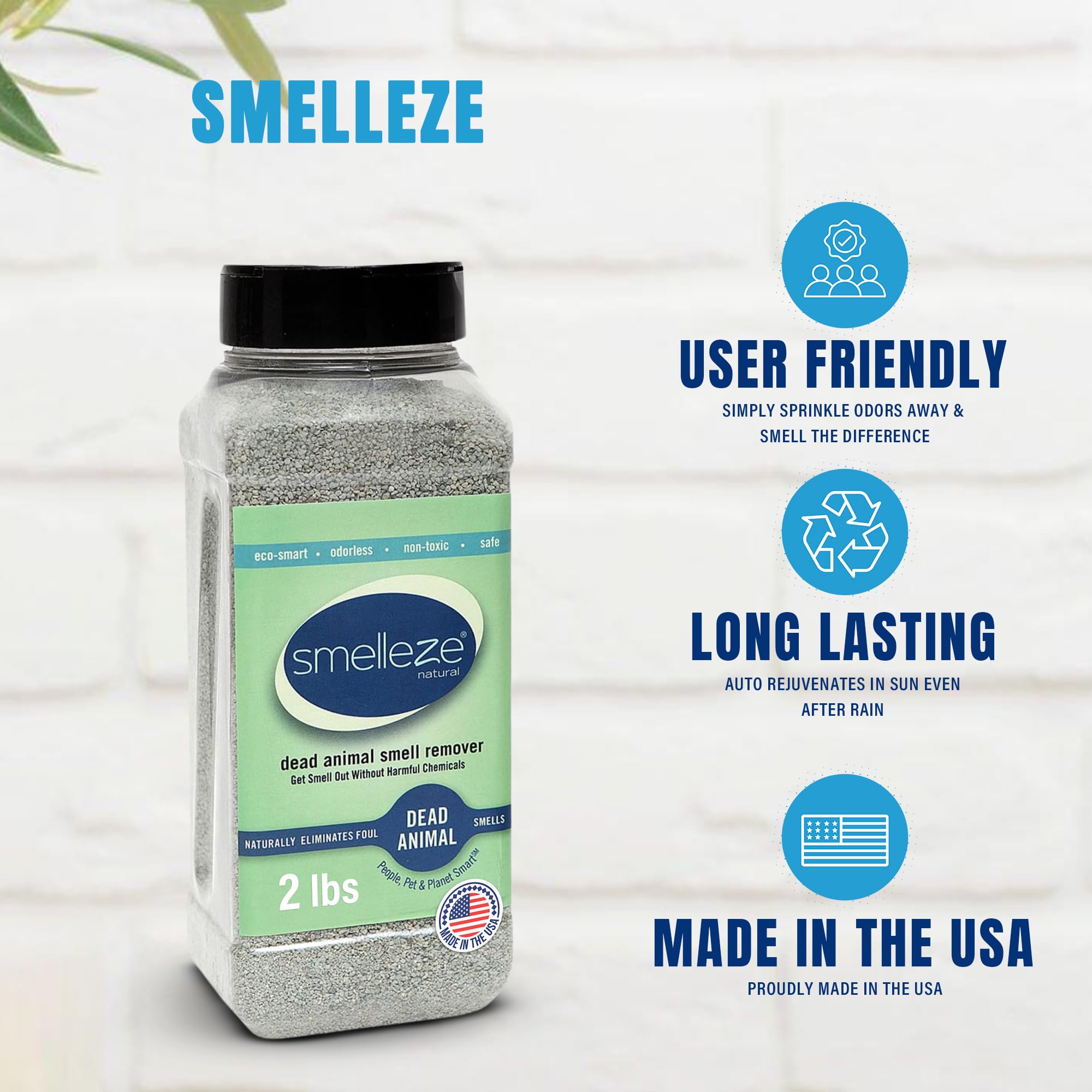 SMELLEZE proudly made in the USA since 2010