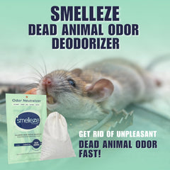 SMELLEZE reusable pouch recharge in sunlight for ongoing odor control.