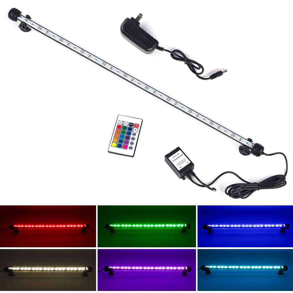 Smiful LED aquarium light with rainbow colors enhances tank ambiance and viewing pleasure.