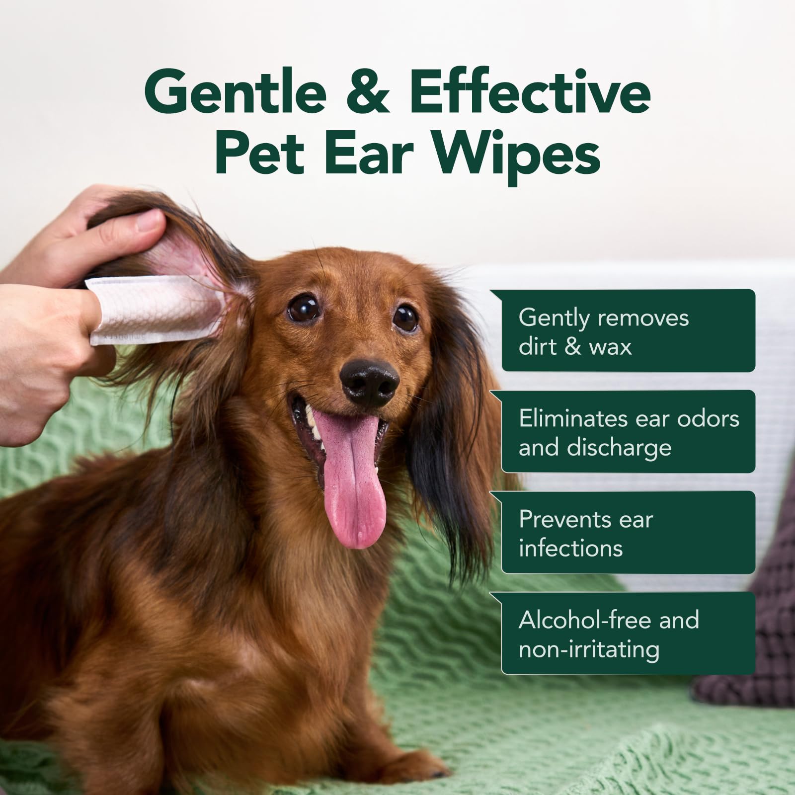 SmileDenX soft pearl cotton wipes gently clean delicate ears