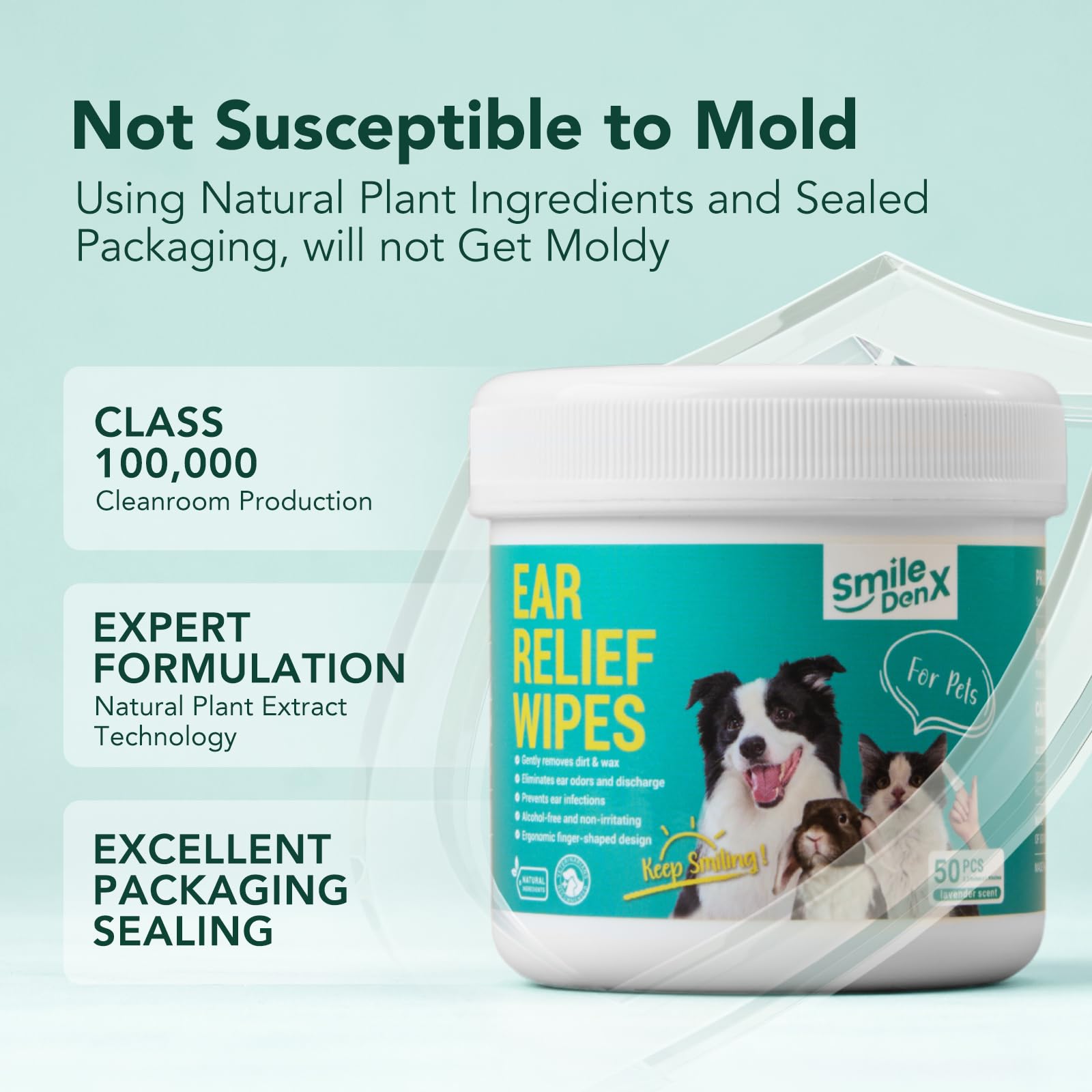 SmileDenX travel friendly 100 piece pack for pet care
