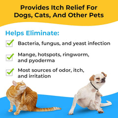 Smiling Paws Pets wipes with Aloe and fatty acids for soothing skin