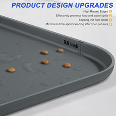 SMILOOL non-slip mat prevents bowls from sliding for less mess during meals.