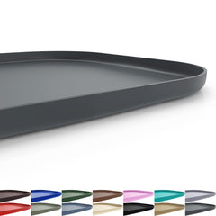 SMILOOL silicone feeding mat with raised edge stabilizes bowls and catches spills.