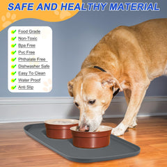 SMILOOL waterproof floor mat protects surfaces from food and water splashes.