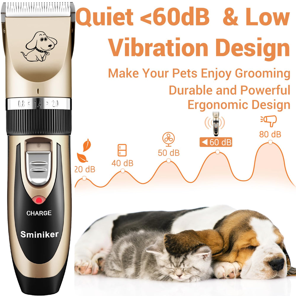 Sminiker Professional side view shows ergonomic grip for comfortable trimming sessions.