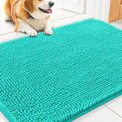 Smiry alfombra de puerta para patas mojadas, absorbe humedad en la entrada.