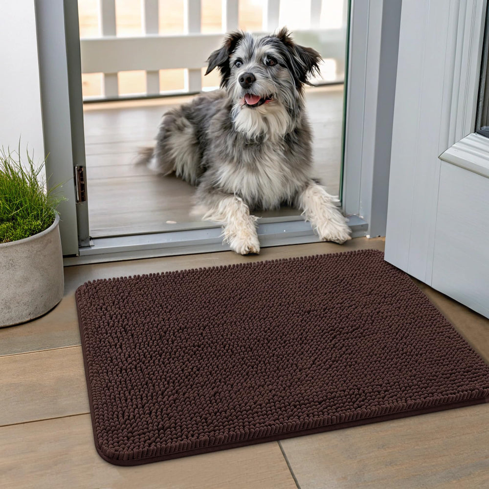 Smiry alfombra de puerta para perros, patas húmedas, absorbe humedad y suciedad.