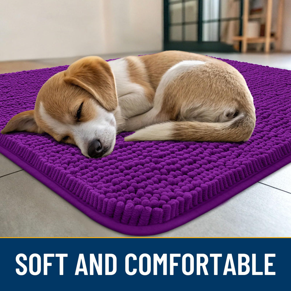 Smiry dog door mat absorbent dirt trap captures mud near door