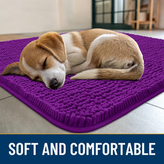 Smiry dog door mat absorbent dirt trap captures mud near door