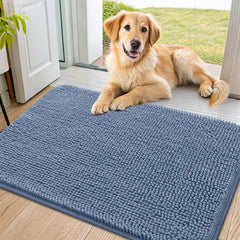 Smiry dog door mat absorbent mud captures moisture at the entryway for cleaner floors.