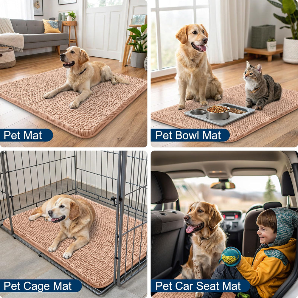 Smiry dog door mat indoor-entryway-use ideal for frequent muddy paw traffic.