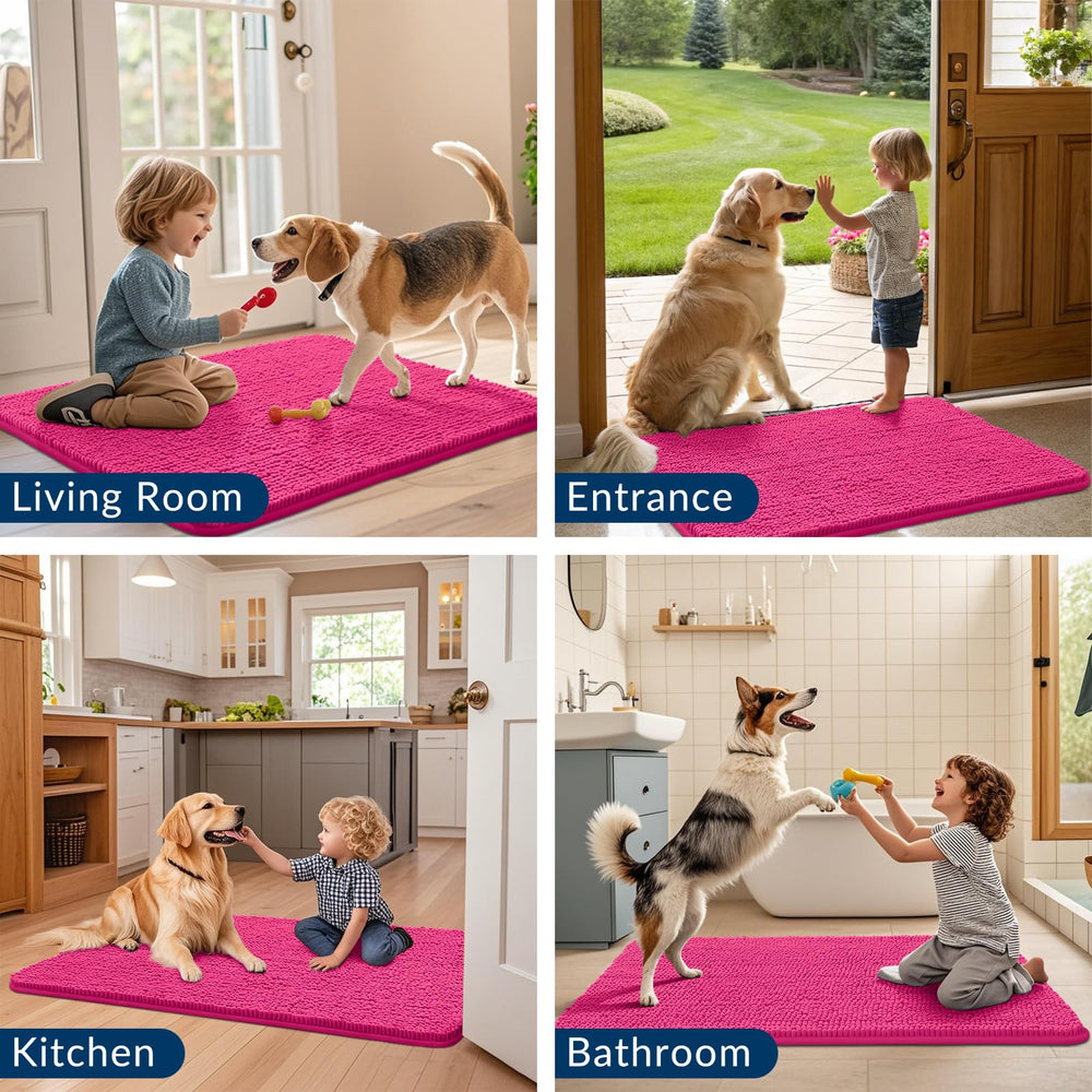 Smiry dog door mat washable-easy for fast refreshes