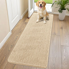 Smiry dog door mat muddy-paws 70x24 absorbs moisture to reduce tracking