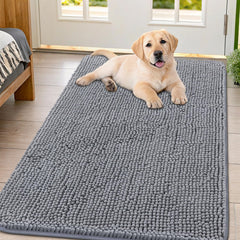 Smiry dog door mat muddy-paws-absorb-moisture keeps entryways cleaner.