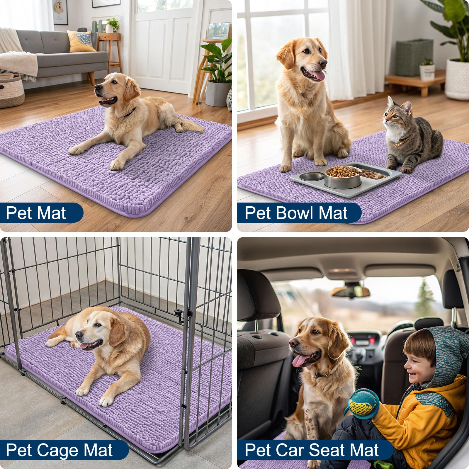 Smiry dog door mat muddy paws indoor entrance fits entryways and lobbies.