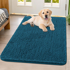 Smiry dog door mat soft pile provides cozy step for muddy paws.
