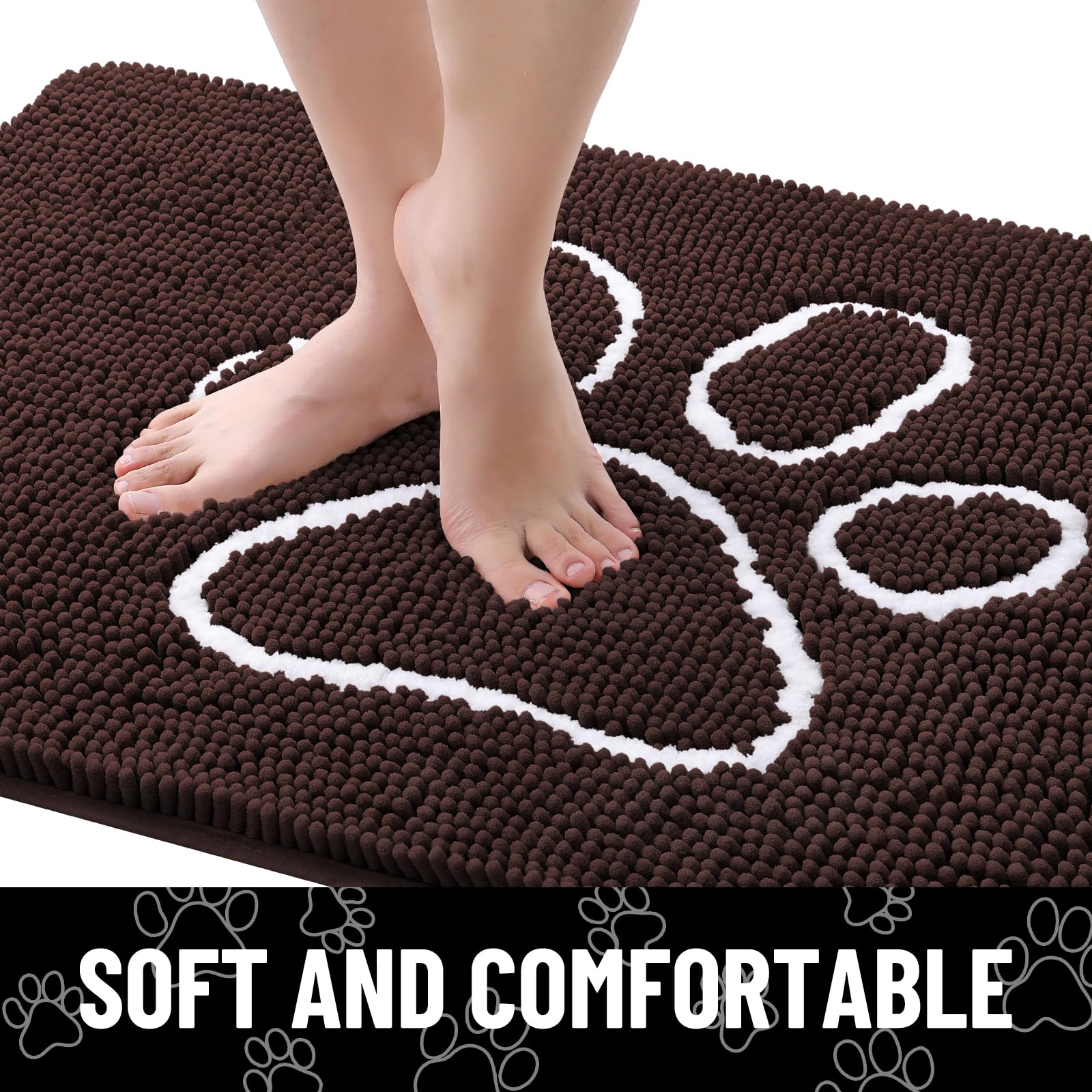 Smiry dog door mat easy-clean and quick-drying for busy households.