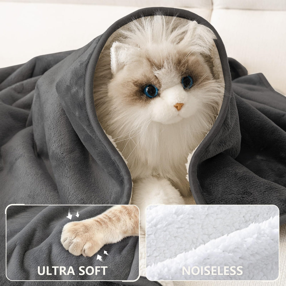 Smiry dog hair and paw print protection on blanket surface