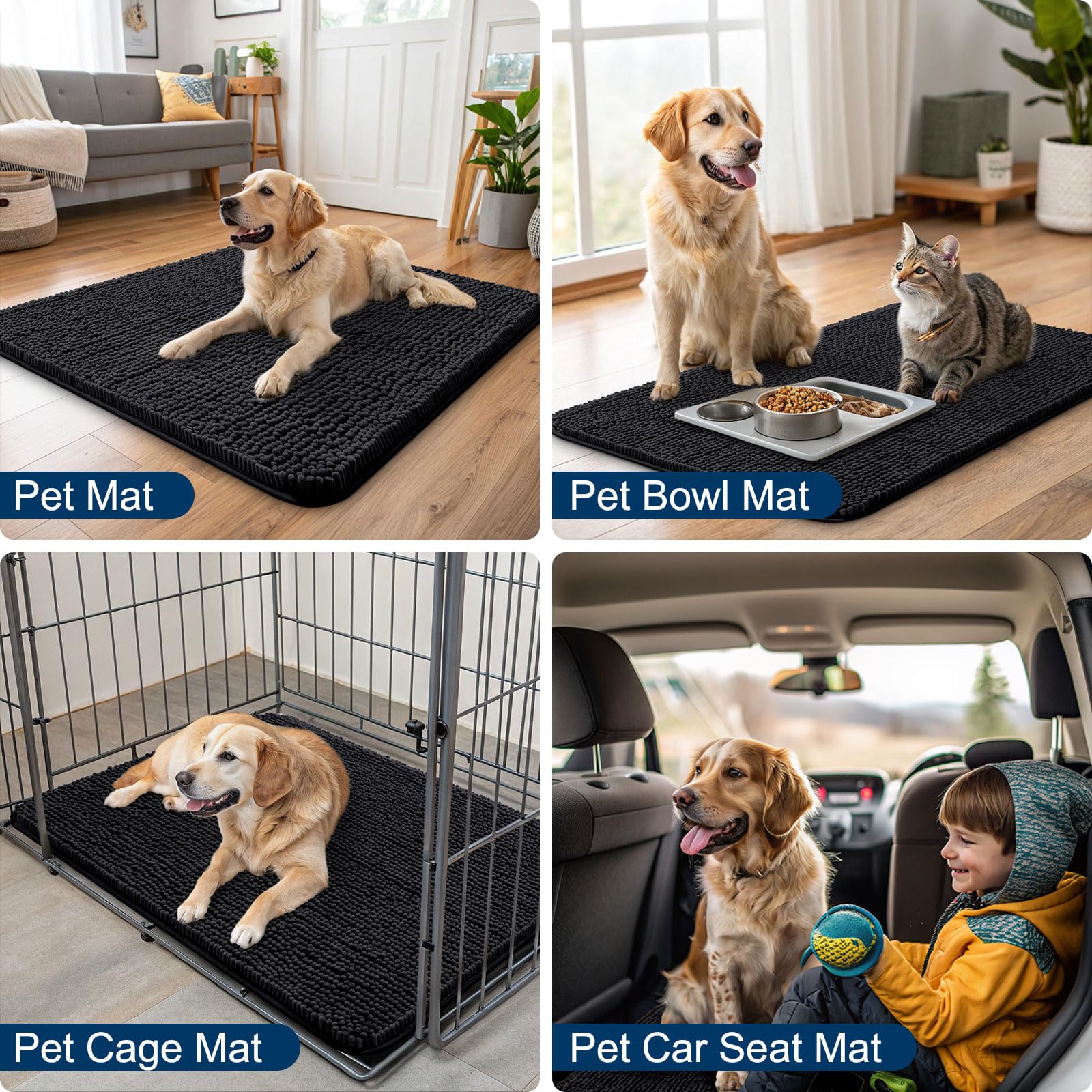 Smiry entrance mat installed at front door, ready for pets and guests.