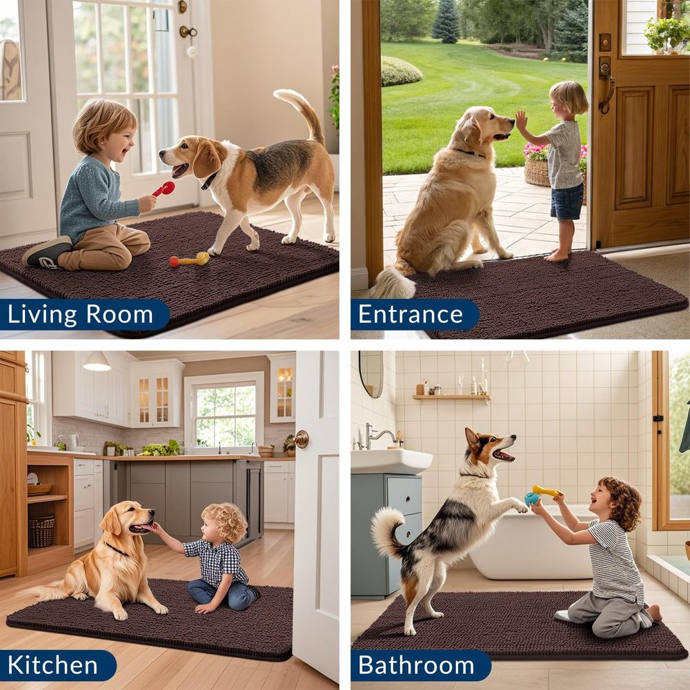 Ideal for muddy paws after rain or yard play.