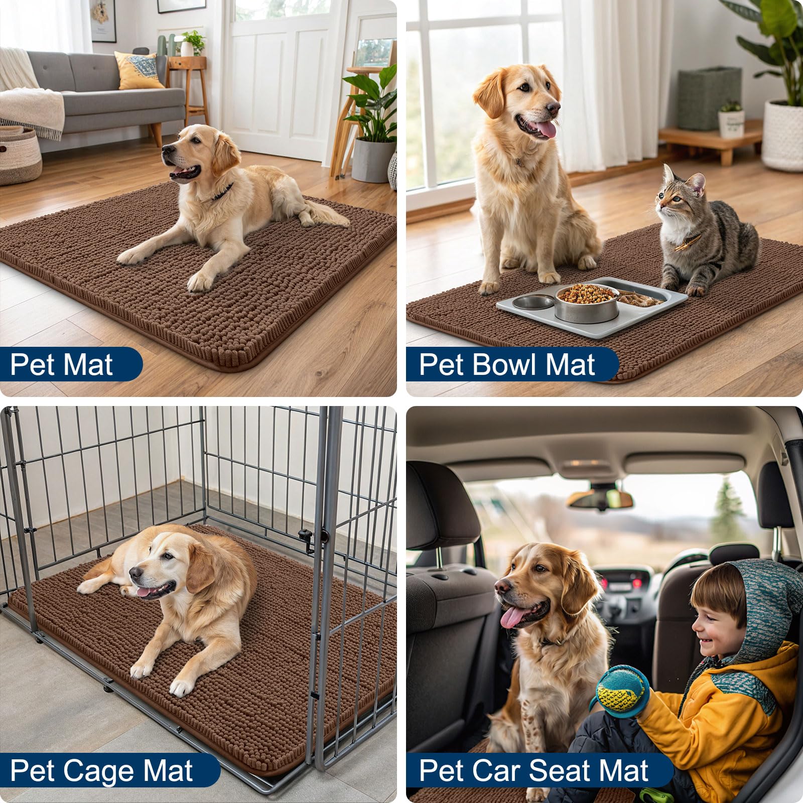 Smiry mud door mat is washable and easy to clean.