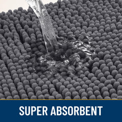 Smiry non-slip rubber backing prevents shifting on dry indoor floors.