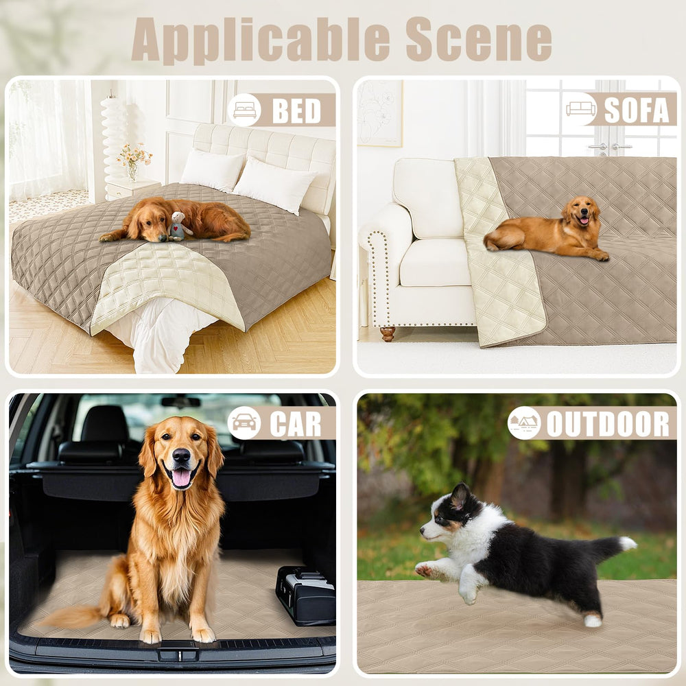 Smiry quilted soft texture blanket for pet comfort and home decor