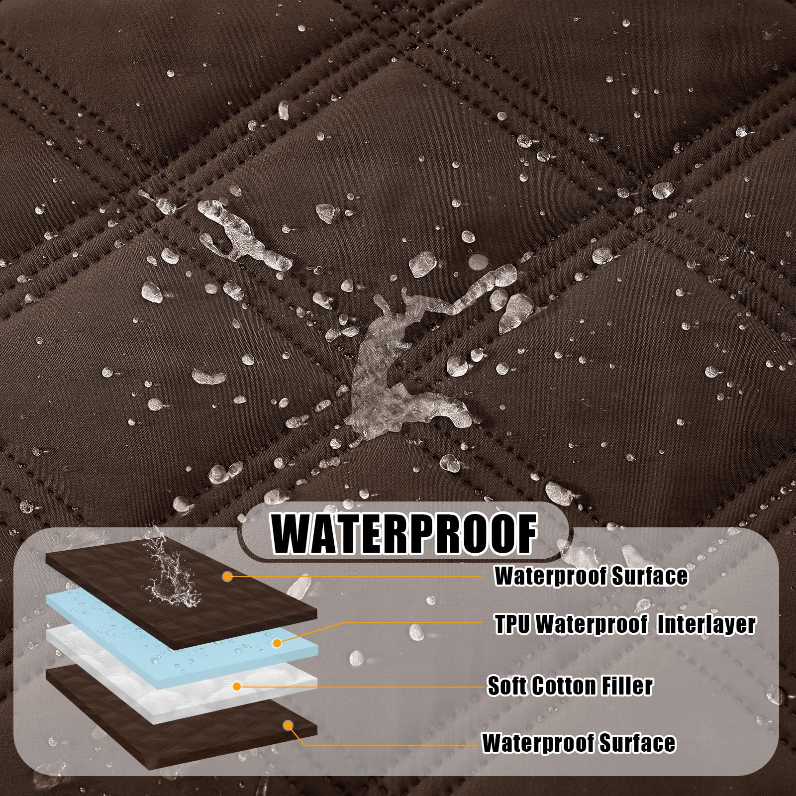 Smiry reversible dog blanket chocolate inside-out view offers versatile styling