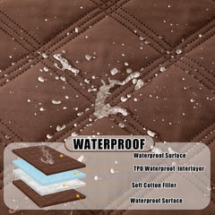Smiry reversible dog blanket shows two brown tones for easy decor switch.