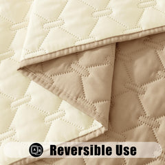 Smiry reversible plaid view demonstrates two style options for living spaces