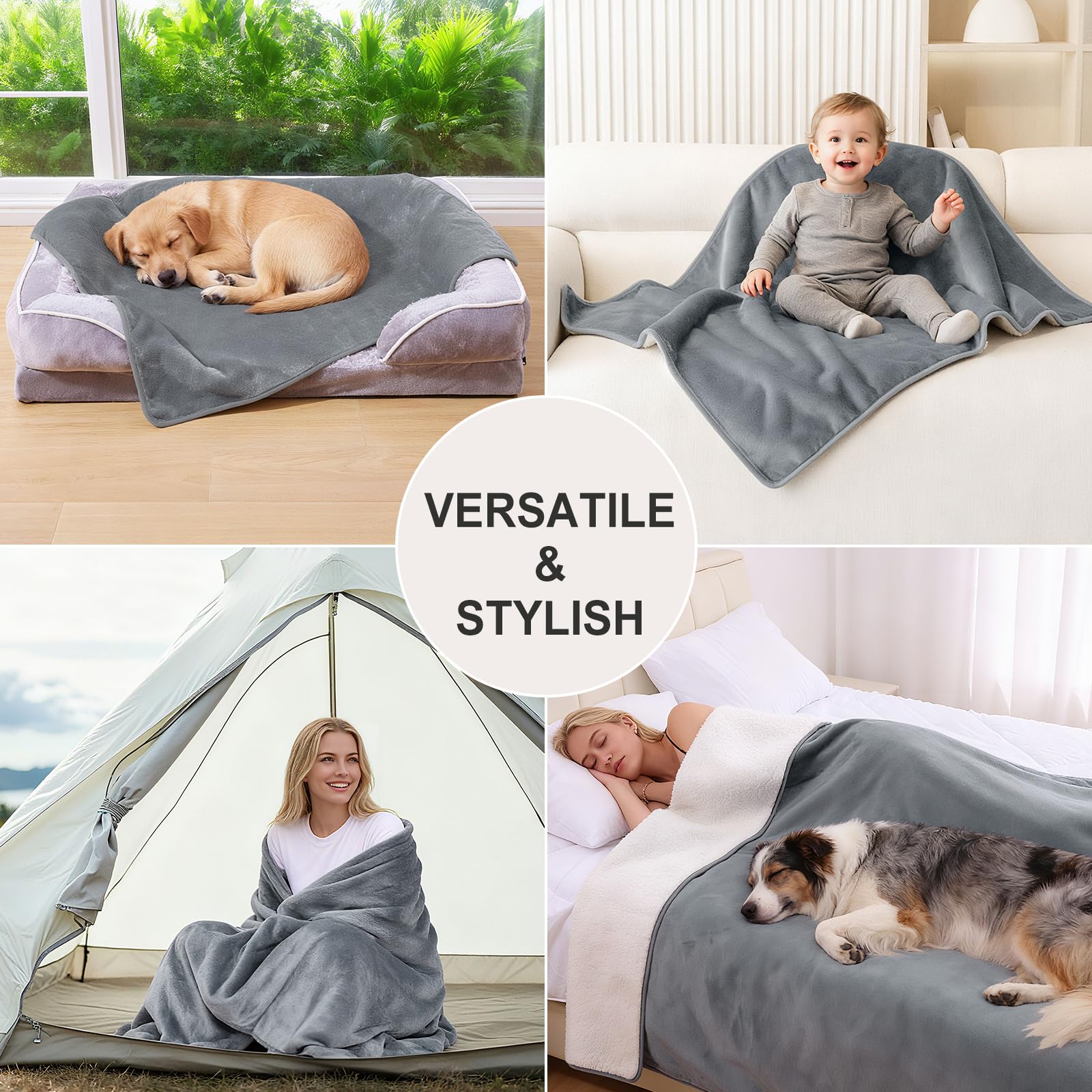 Smiry 50x60 size fits on bed and couch.