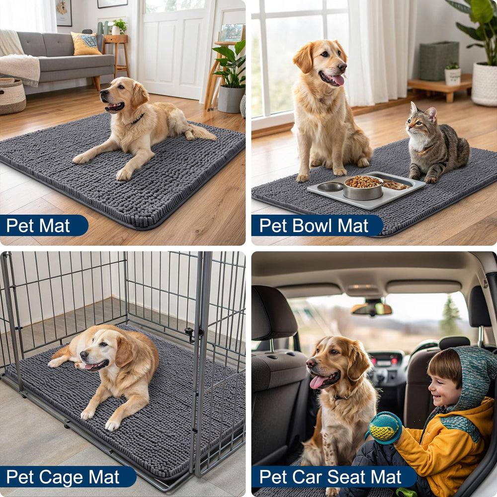 Smiry wash-and-dry mat dries quickly between uses for busy households.