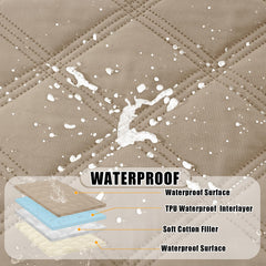 Smiry waterproof dog bed cover reversible side A demonstrates two-tone styling for decor