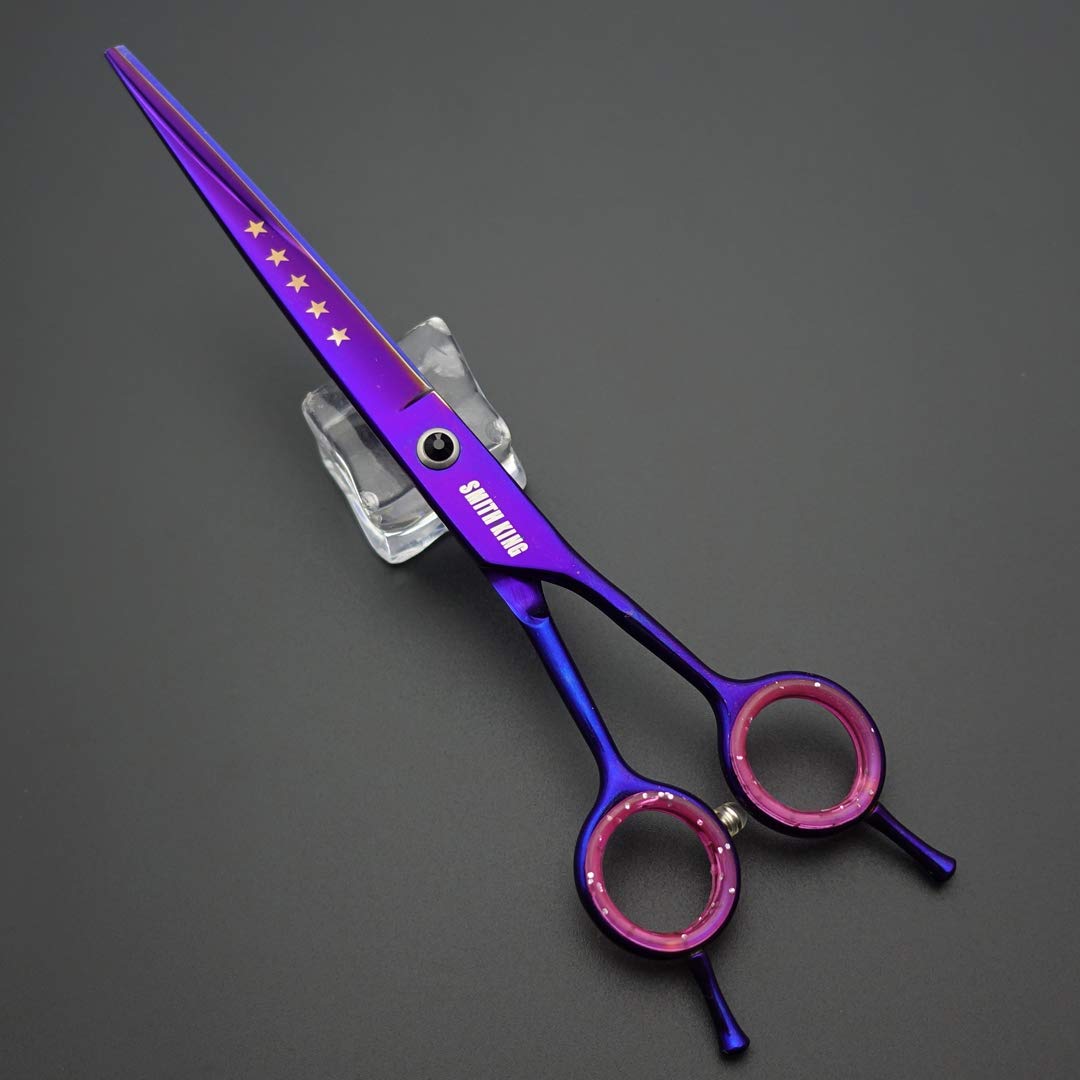 Smithking 7inch curved dog grooming scissors for contoured shaping