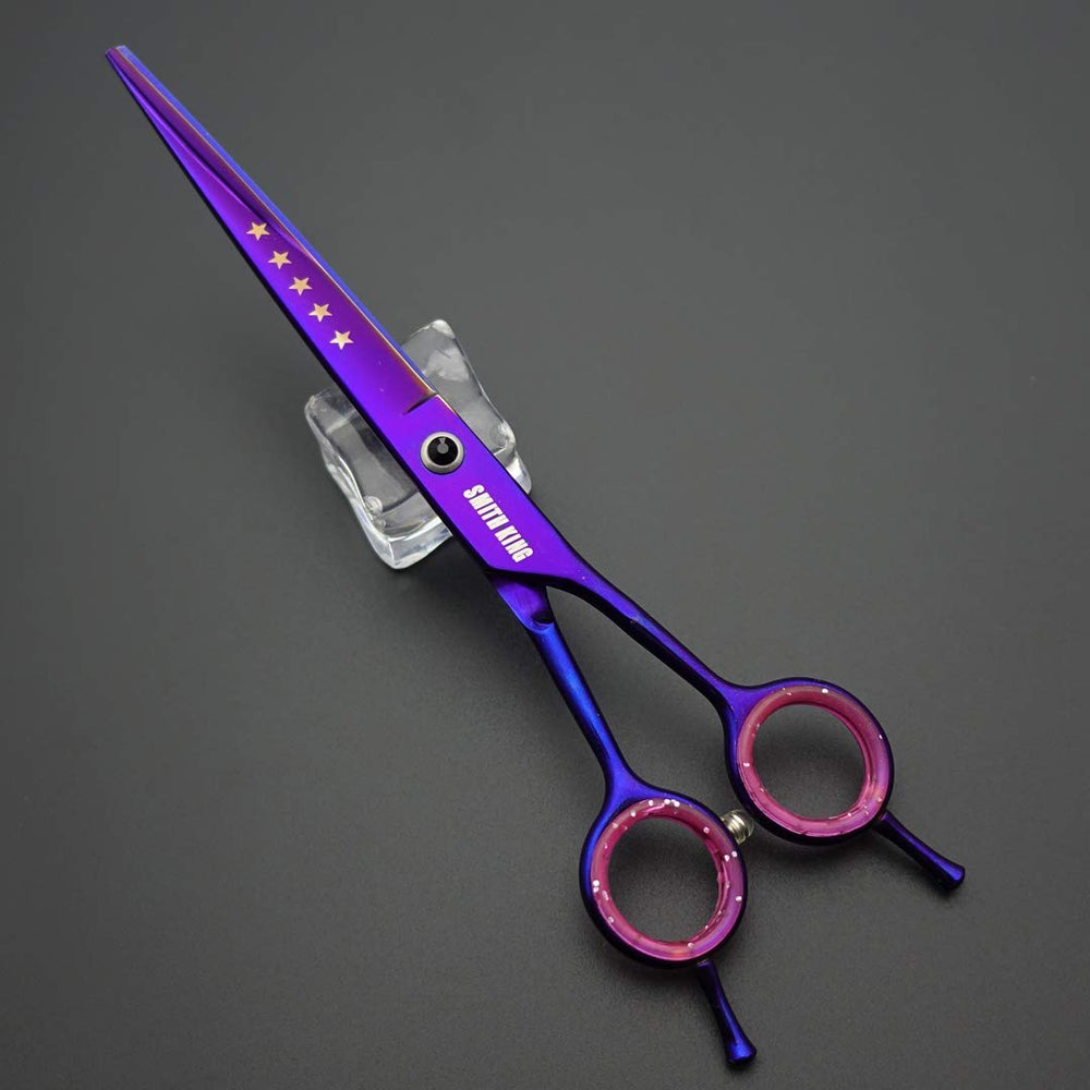 Smithking 7inch curved dog grooming scissors for contoured shaping