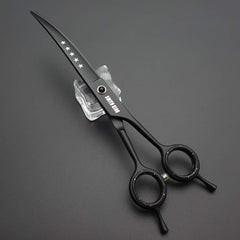Smithking dog grooming scissors curved-7in follow contours for smooth arcs