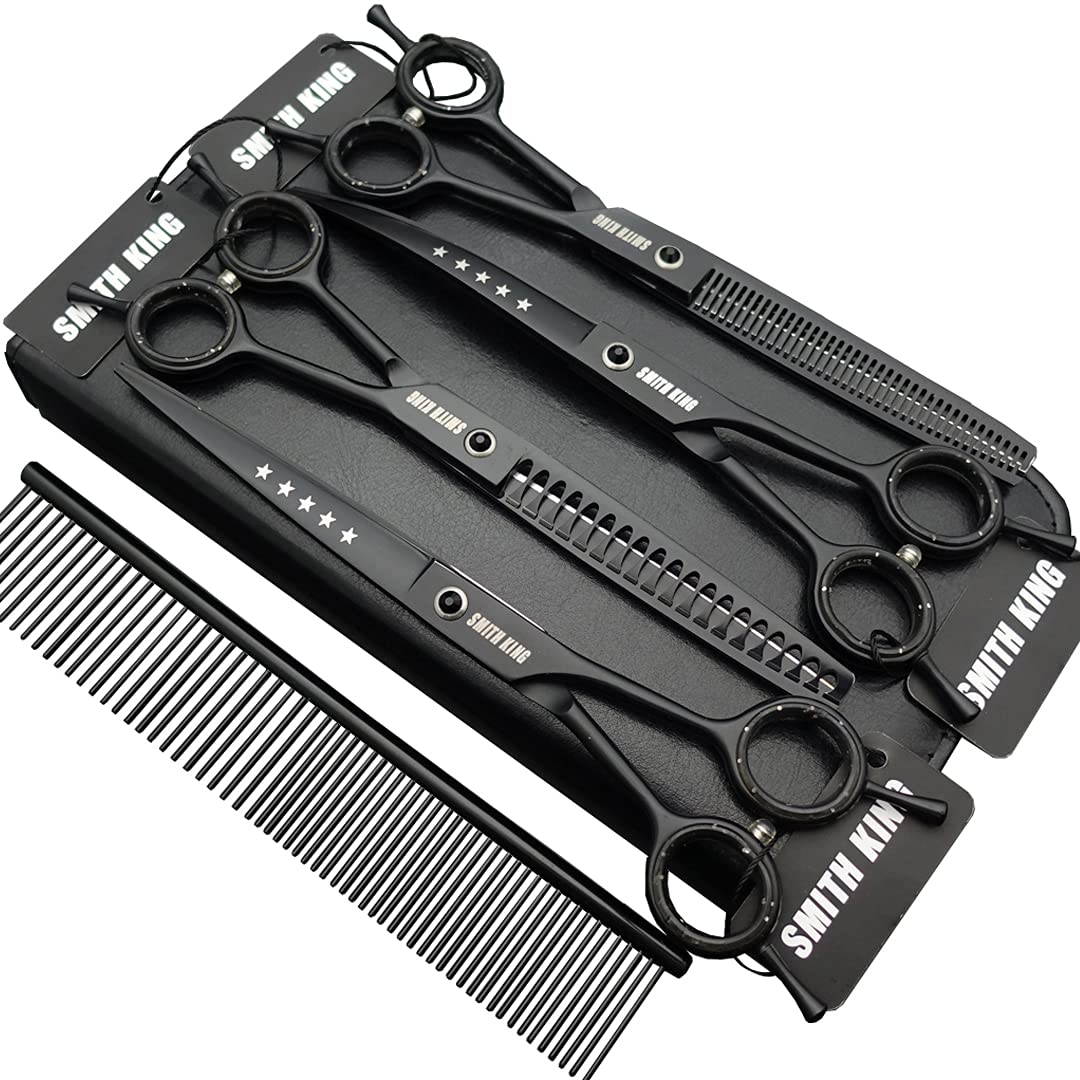 Smithking dog grooming scissors straight-7in deliver precise straight cuts